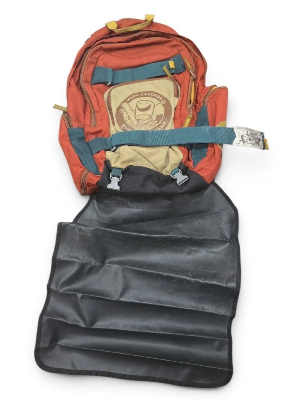 Burton HCSC Shred Scout High Cascade Red & Tan Men's Backpack with Blue Straps